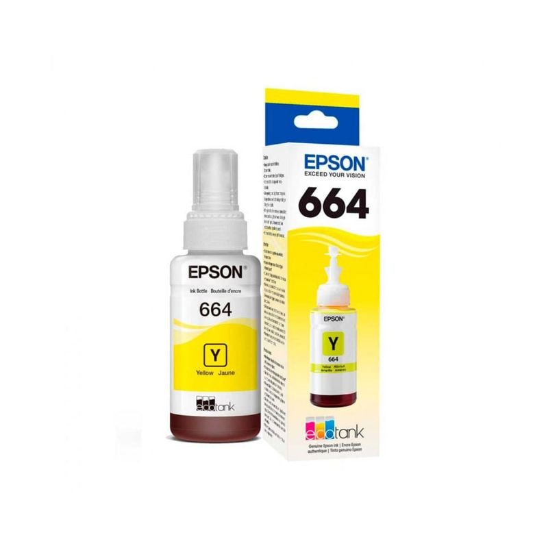 Tinta Epson 664 Amarillo Tipo Original