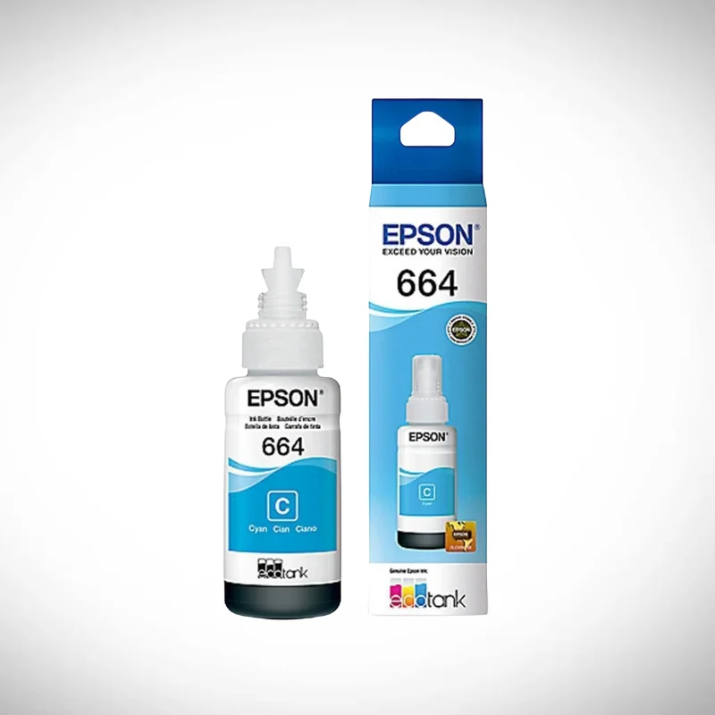 Tinta Epson 664 Cyan Tipo Original
